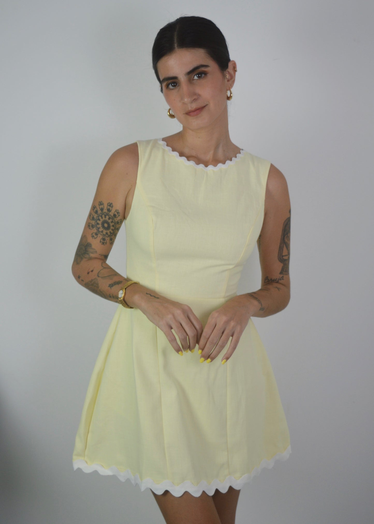 Lemon Mini Dress