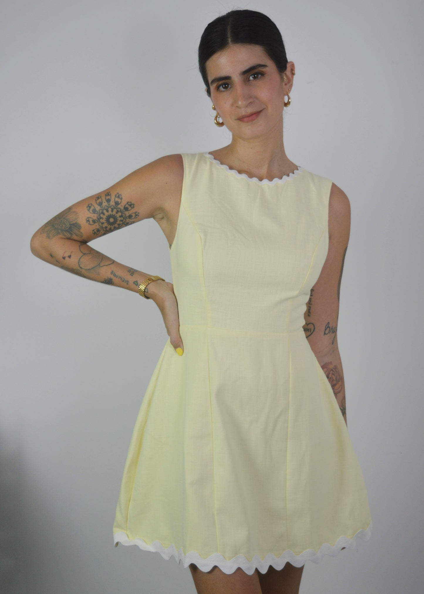 Lemon Mini Dress