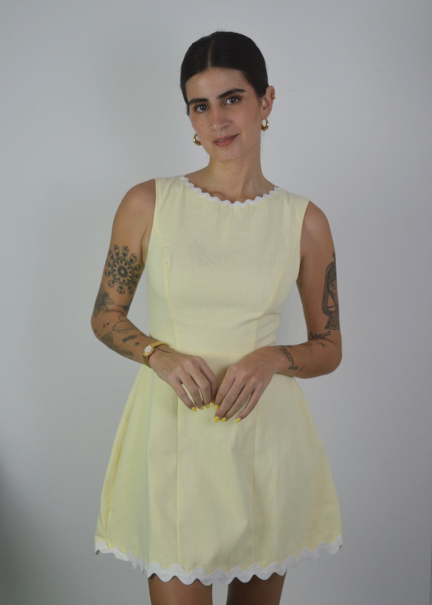 Lemon Mini Dress
