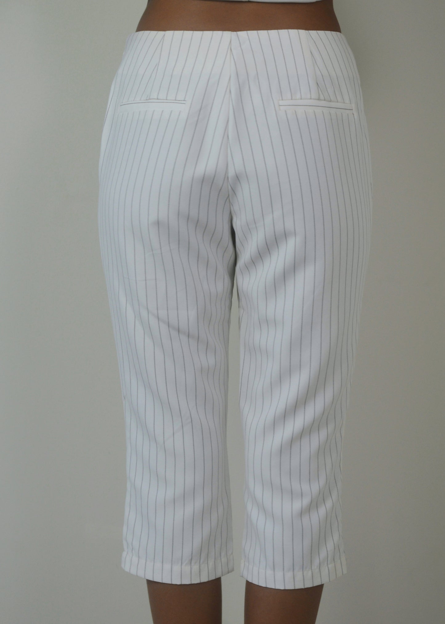 Pinstripe Capri Pant