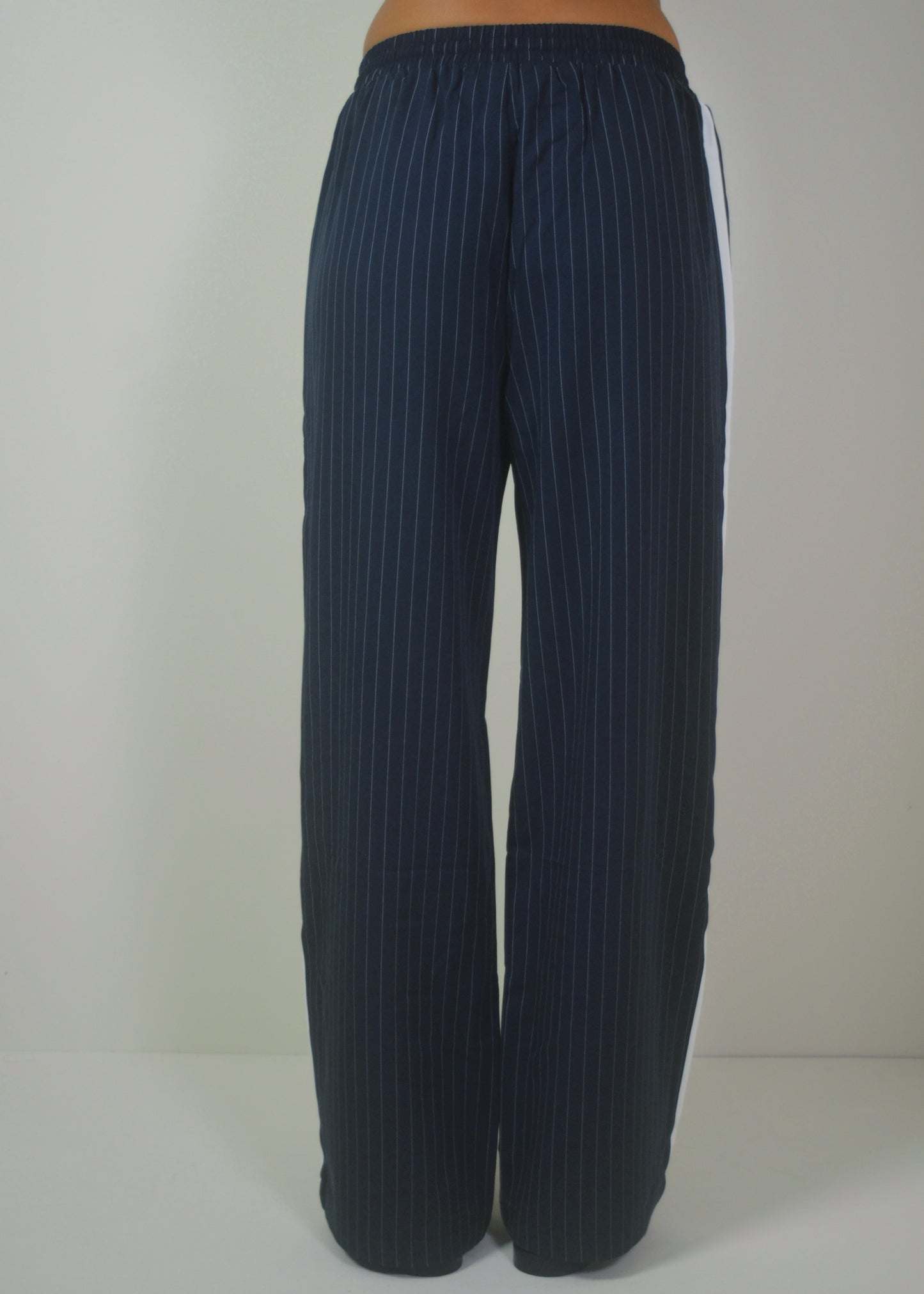 Navy Striped Pant