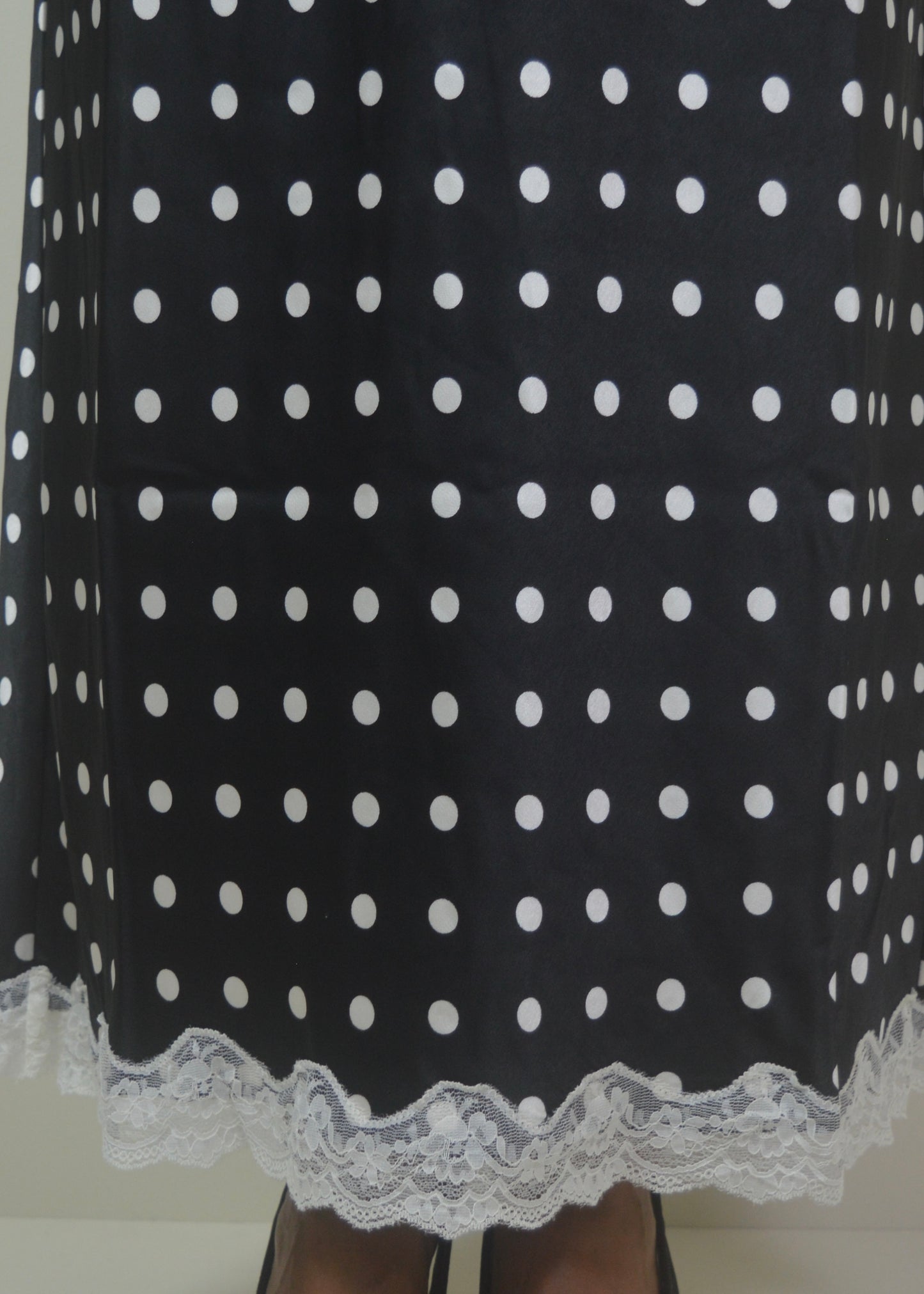 Polka Lace Halter Dress