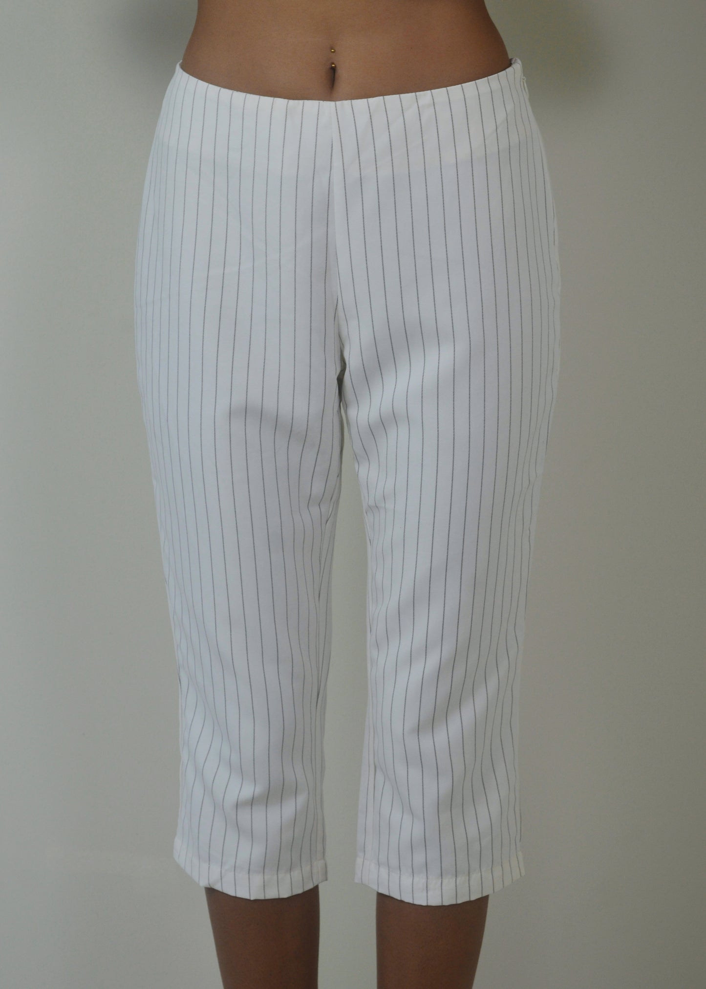 Pinstripe Capri Pant