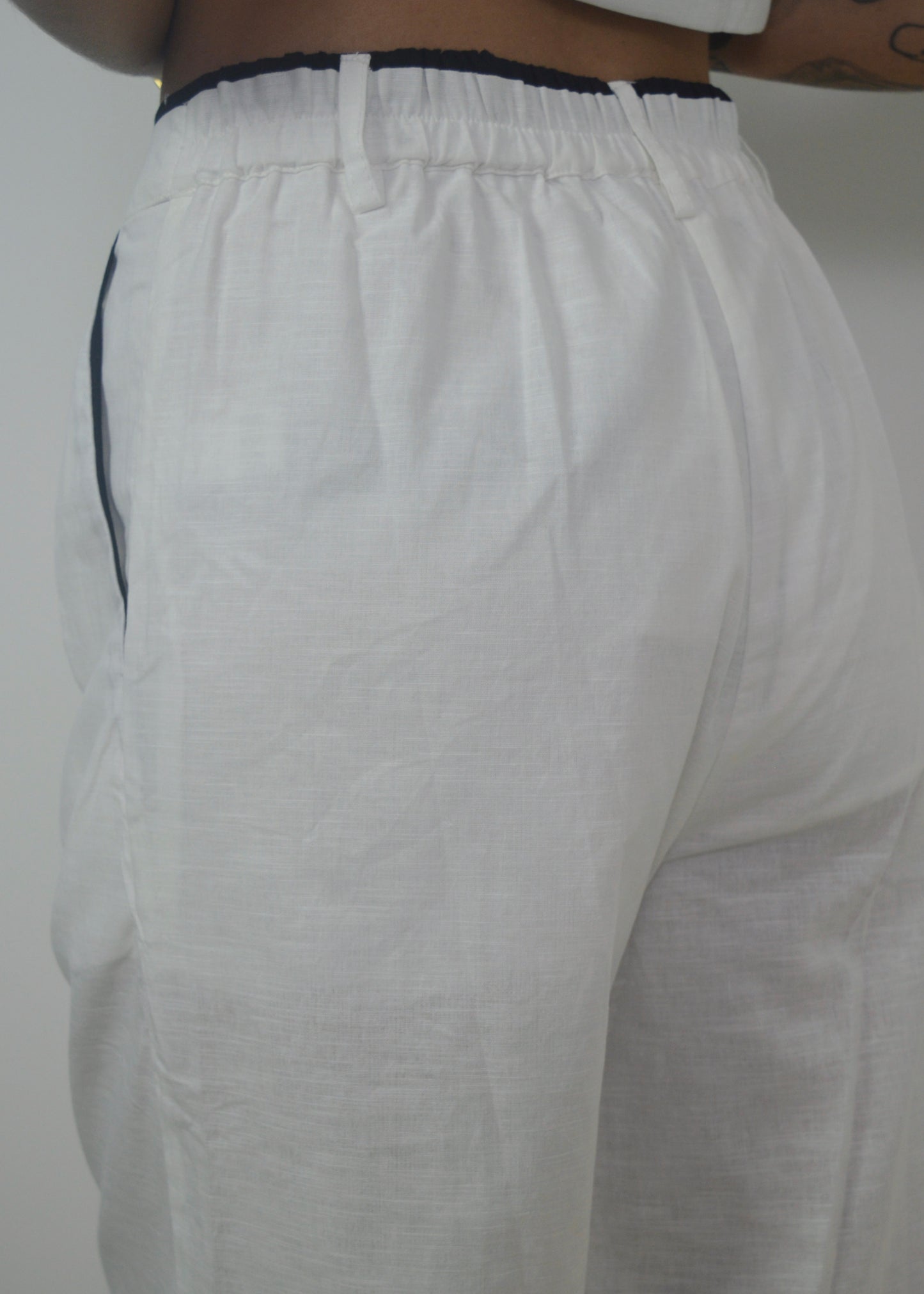 Contrast Linen Set