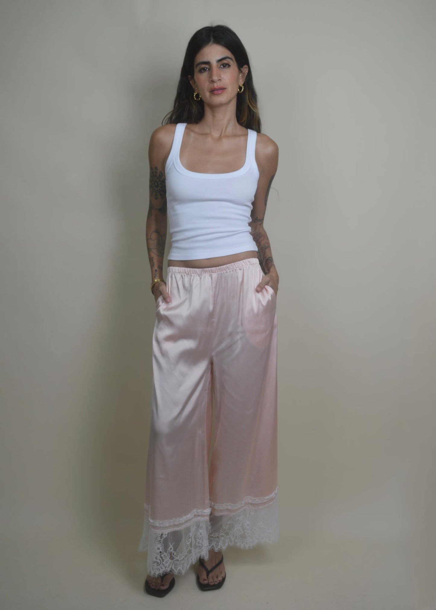 Rosé Lace Pant