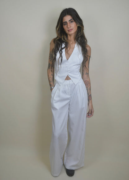 Striped White Set