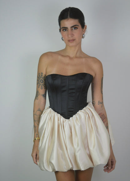 Sophia Two-Tone Corset Dress