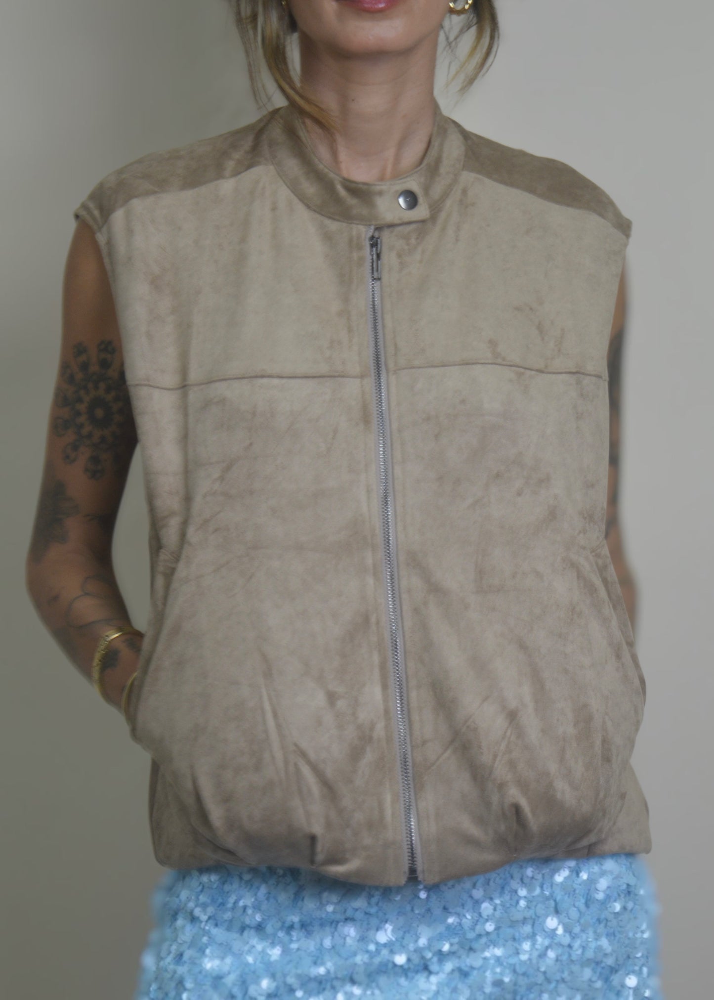 Suede Archive Vest