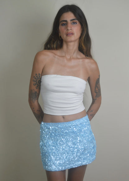 Sky Sequins Mini Skort