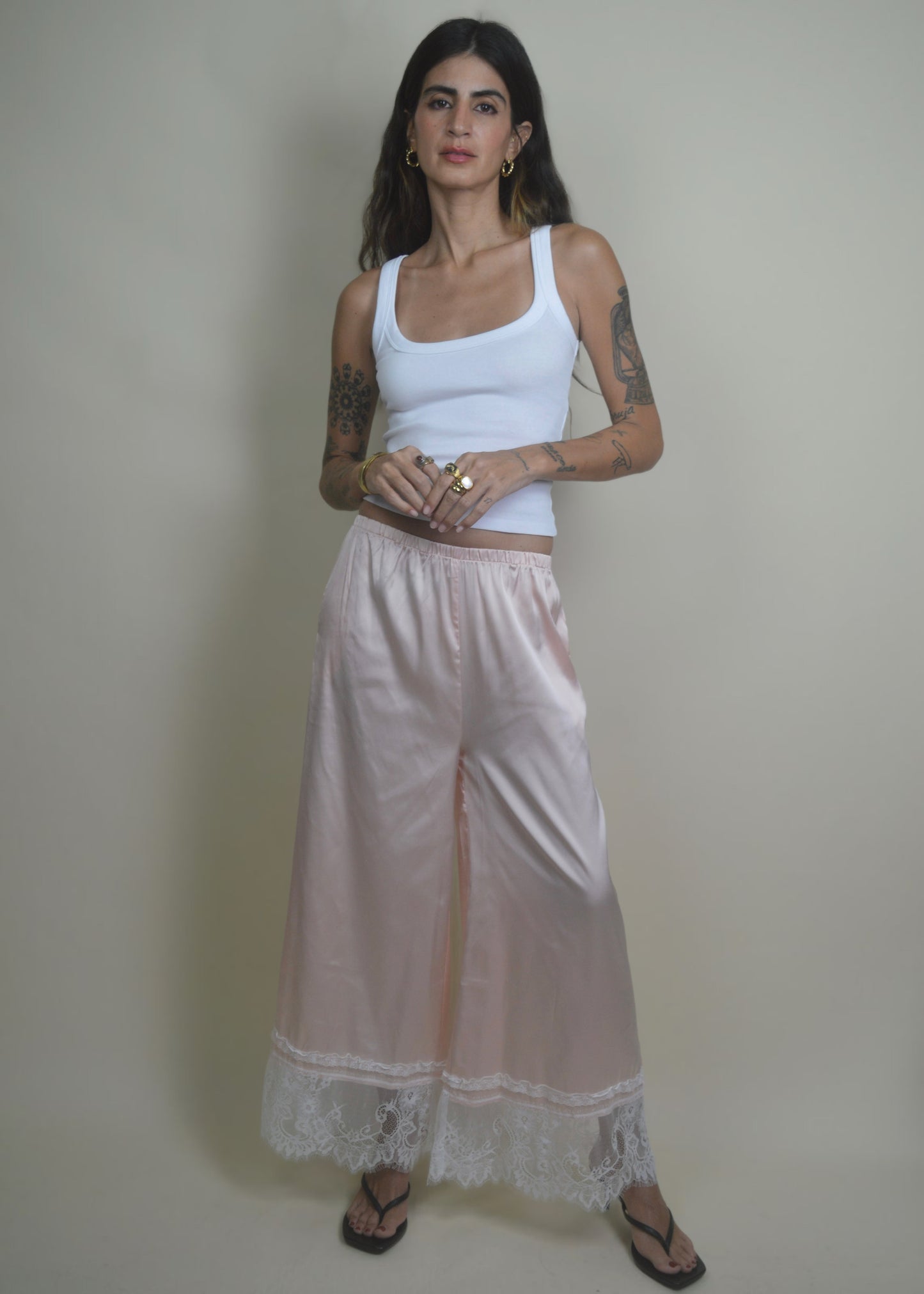 Rosé Lace Pant