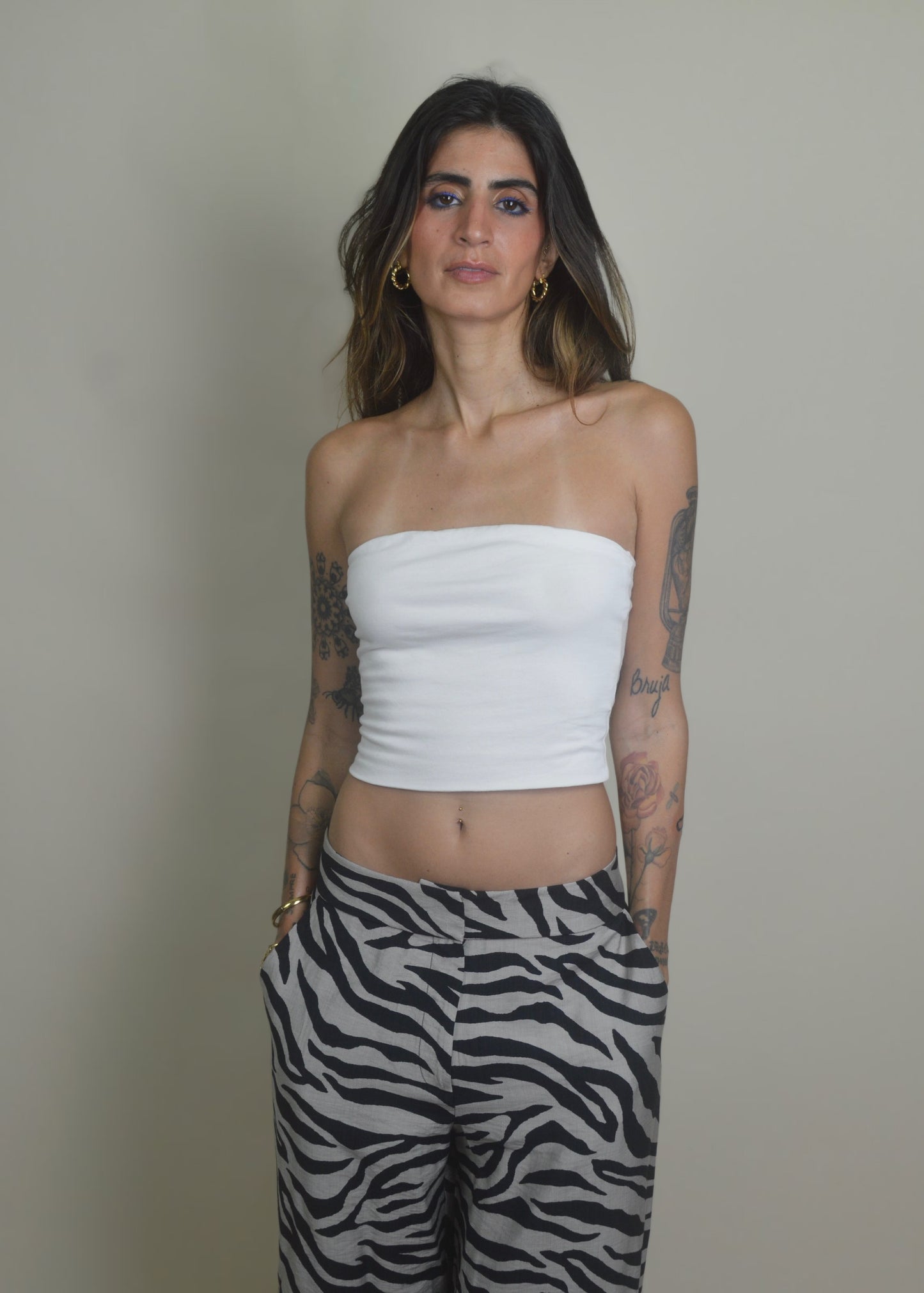 Ivory Basic Cotton Tube Top