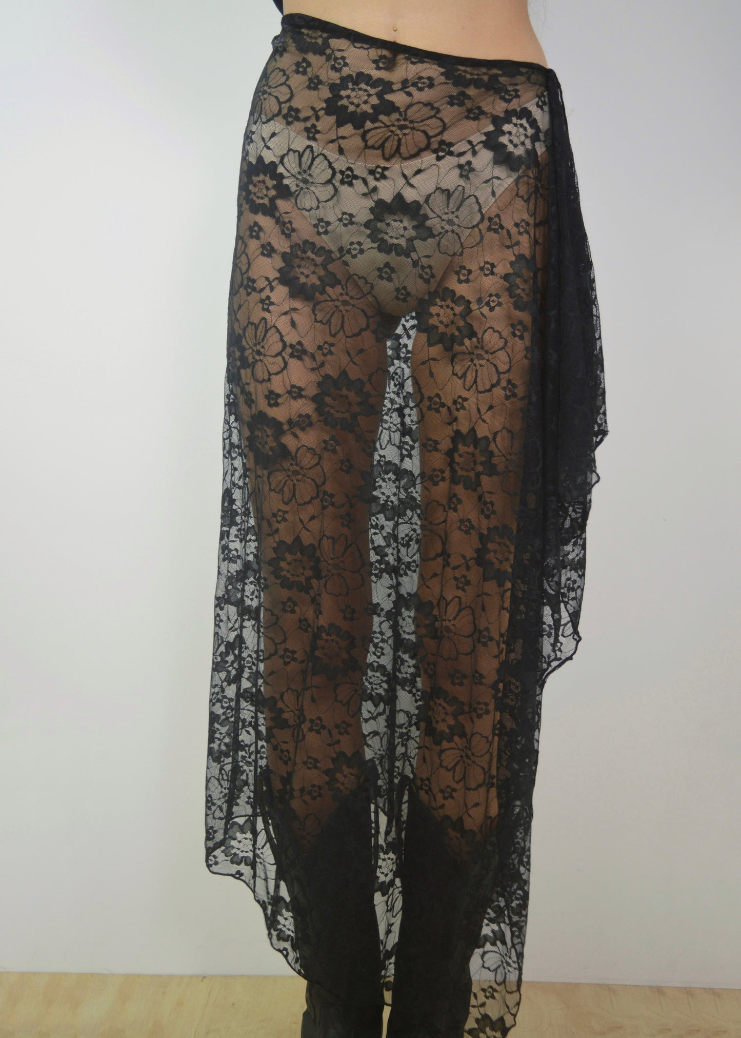 Asymmetrical Lace Skirt