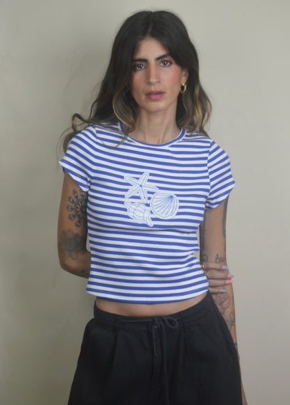Seaside Stripes Baby Tee