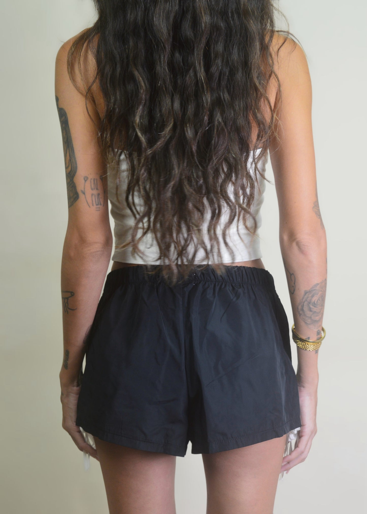 Retro Athletic Shorts Black