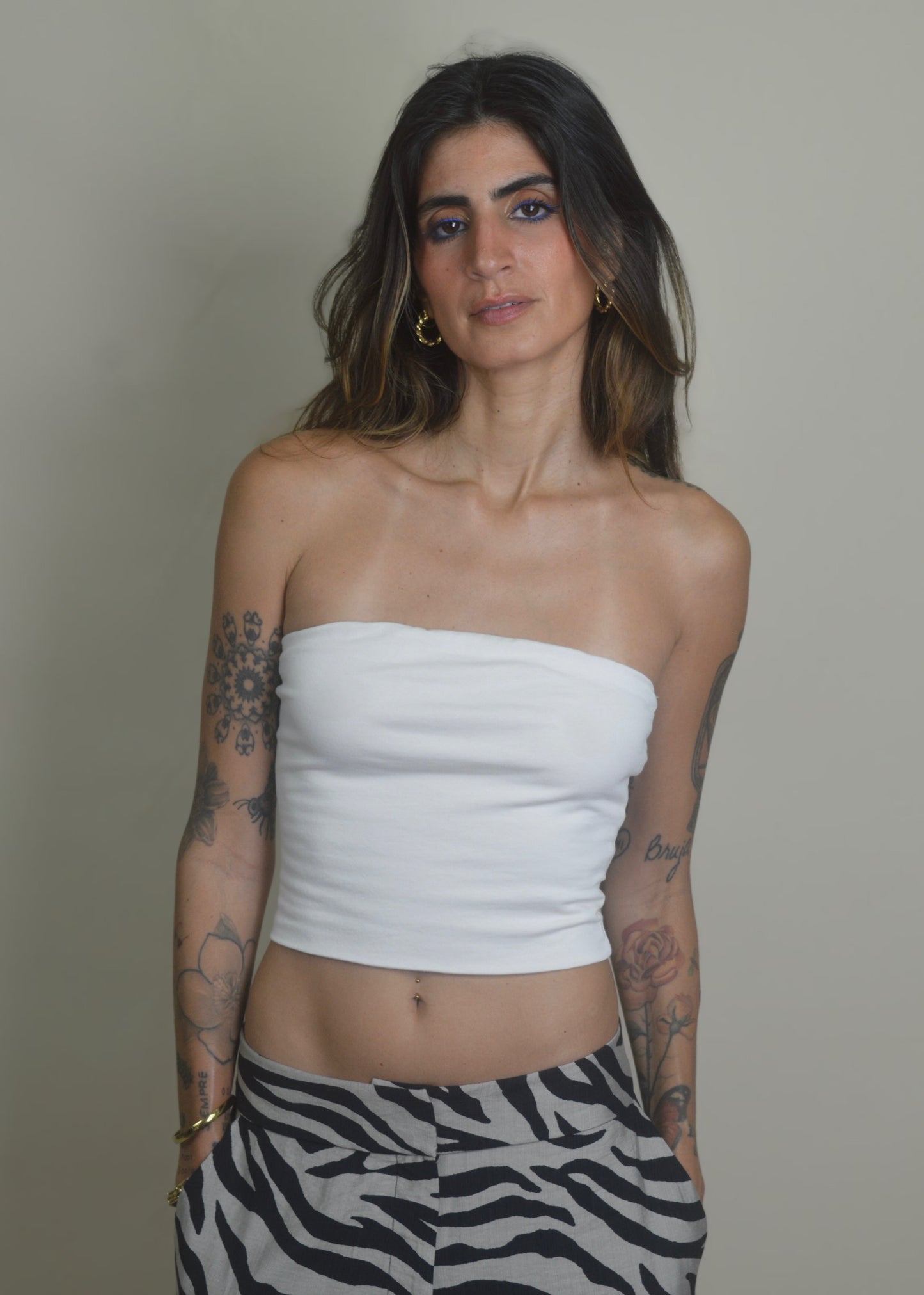 Ivory Basic Cotton Tube Top