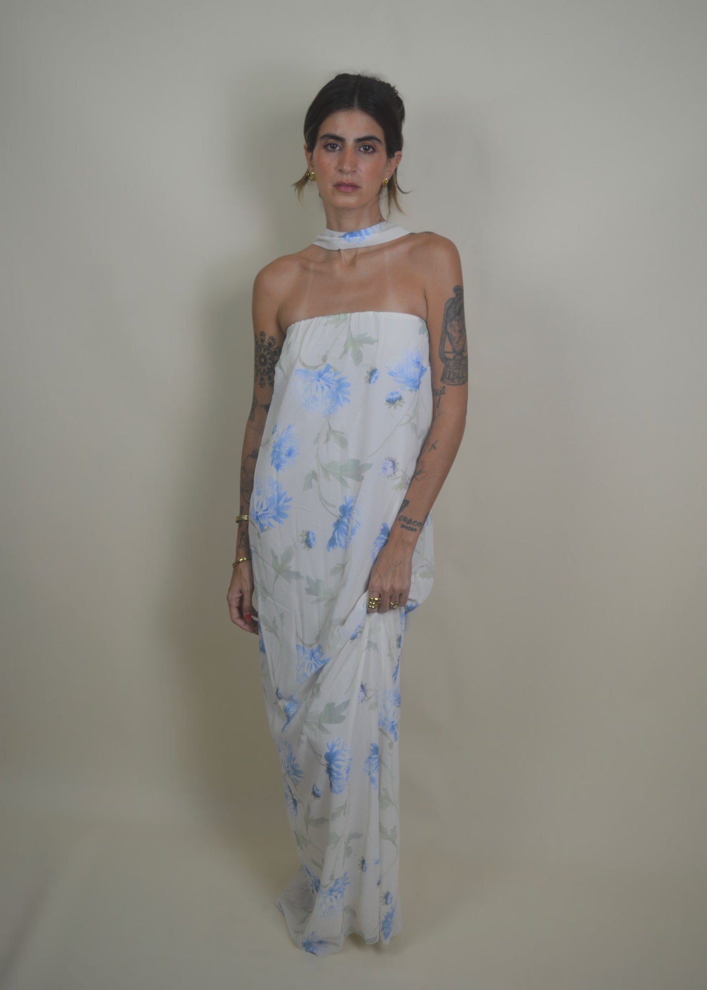Bloom Tube Mesh Dress