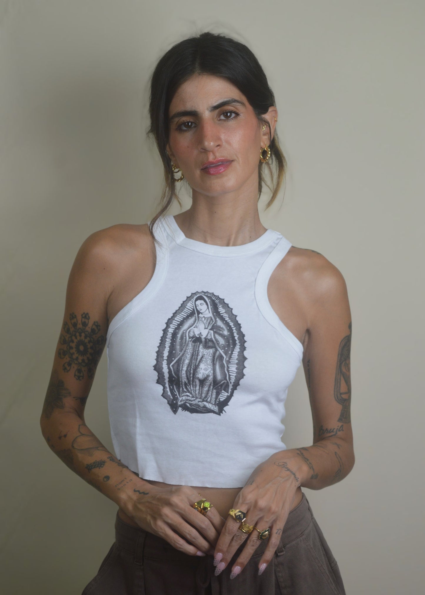 Ave Maria Ribbed Tank Top