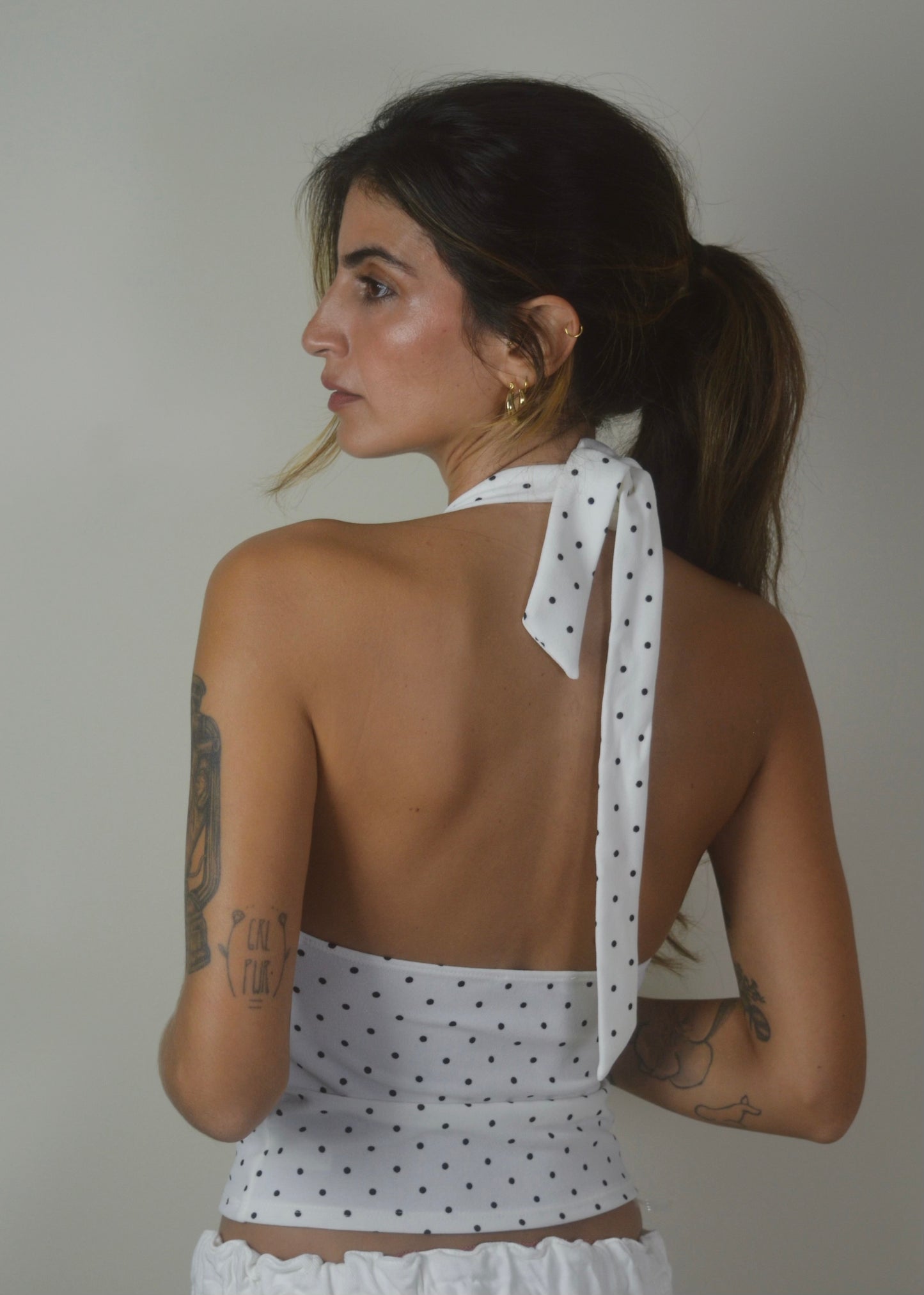 Polka Dot Halter Top