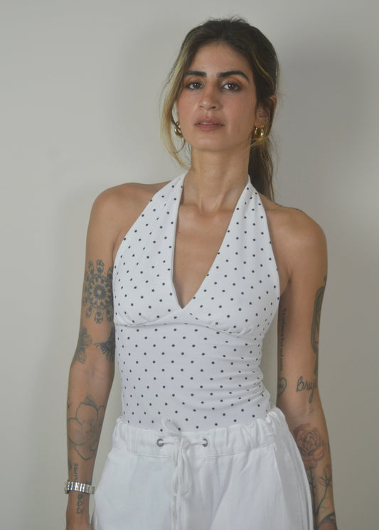 Polka Dot Halter Top