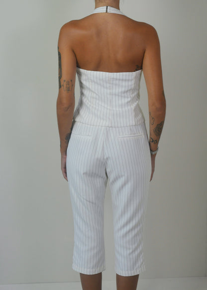 Pinstripe Capri Pant