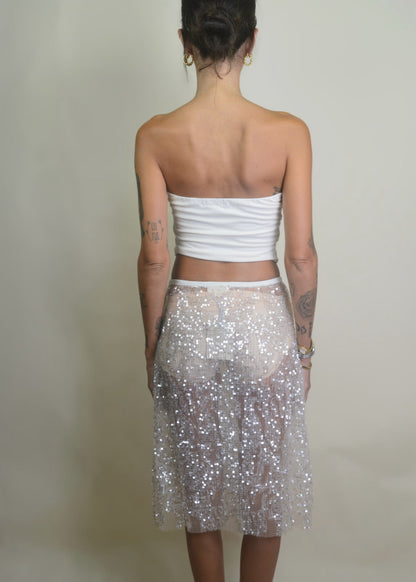 Sparkling Sequin Midi Skirt