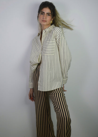 Sand Striped Pant