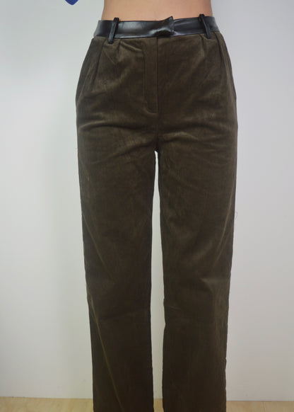 Contrast Corduroy Pant