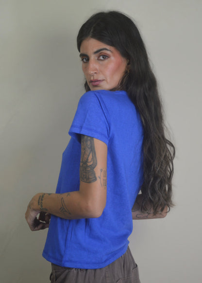 Not Interested Embroidered T-shirt