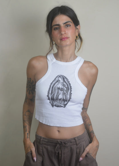 Ave Maria Ribbed Tank Top