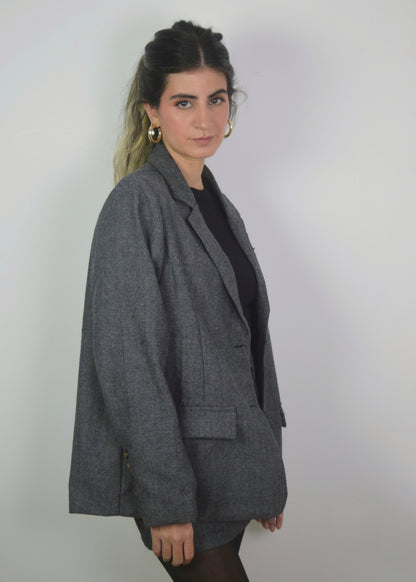 Charcoal Oversized Blazer