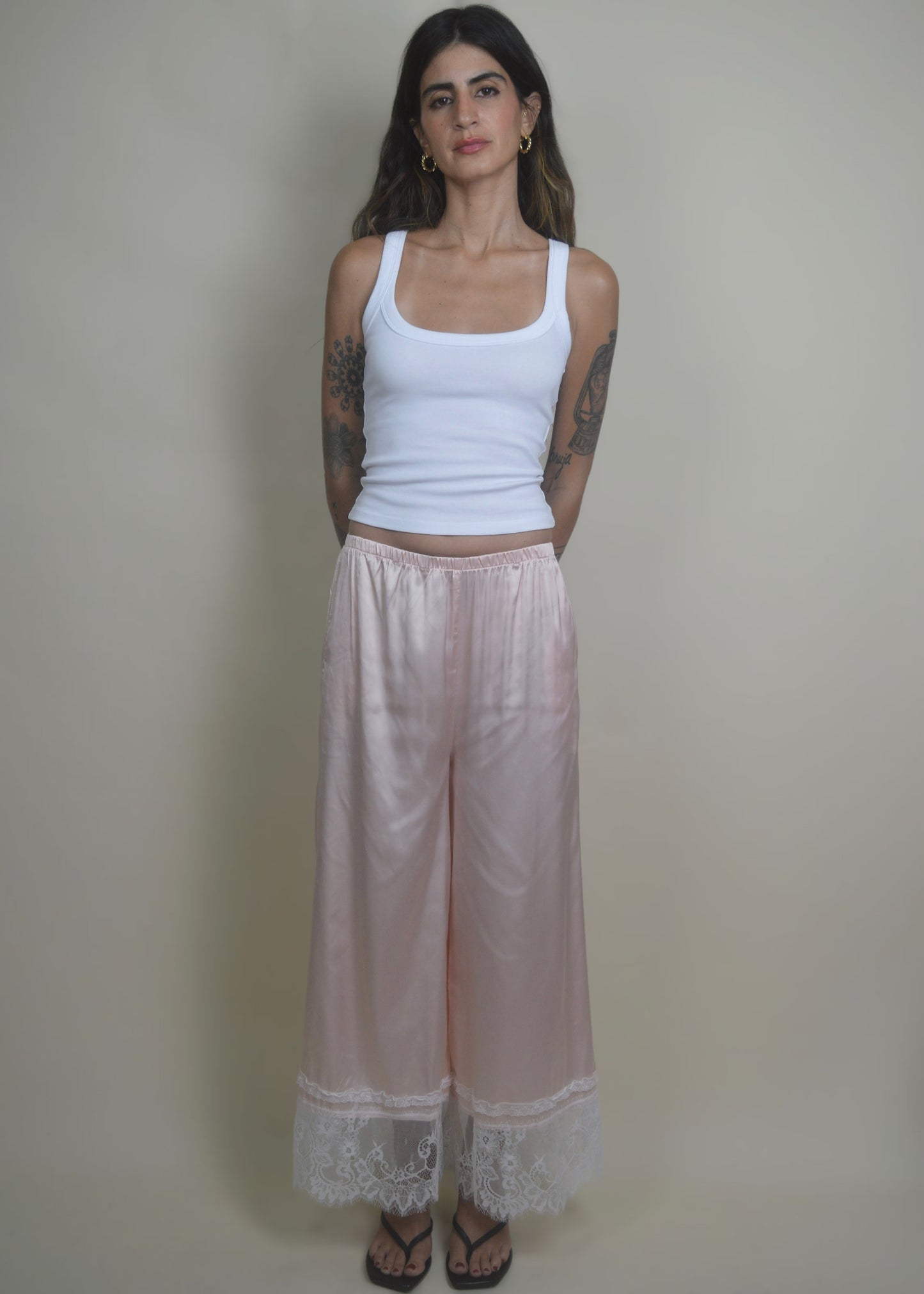 Rosé Lace Pant