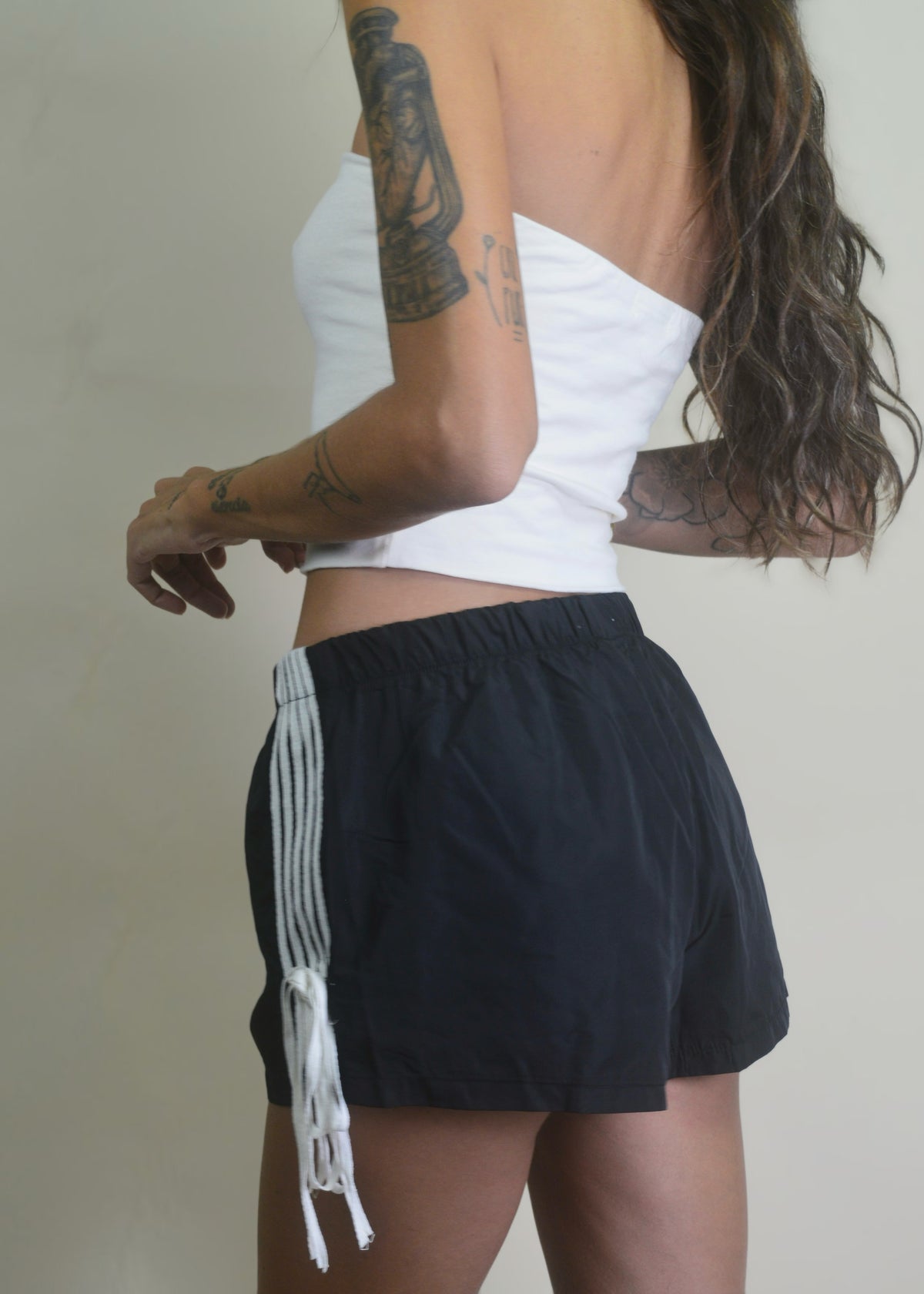 Retro Athletic Shorts Black