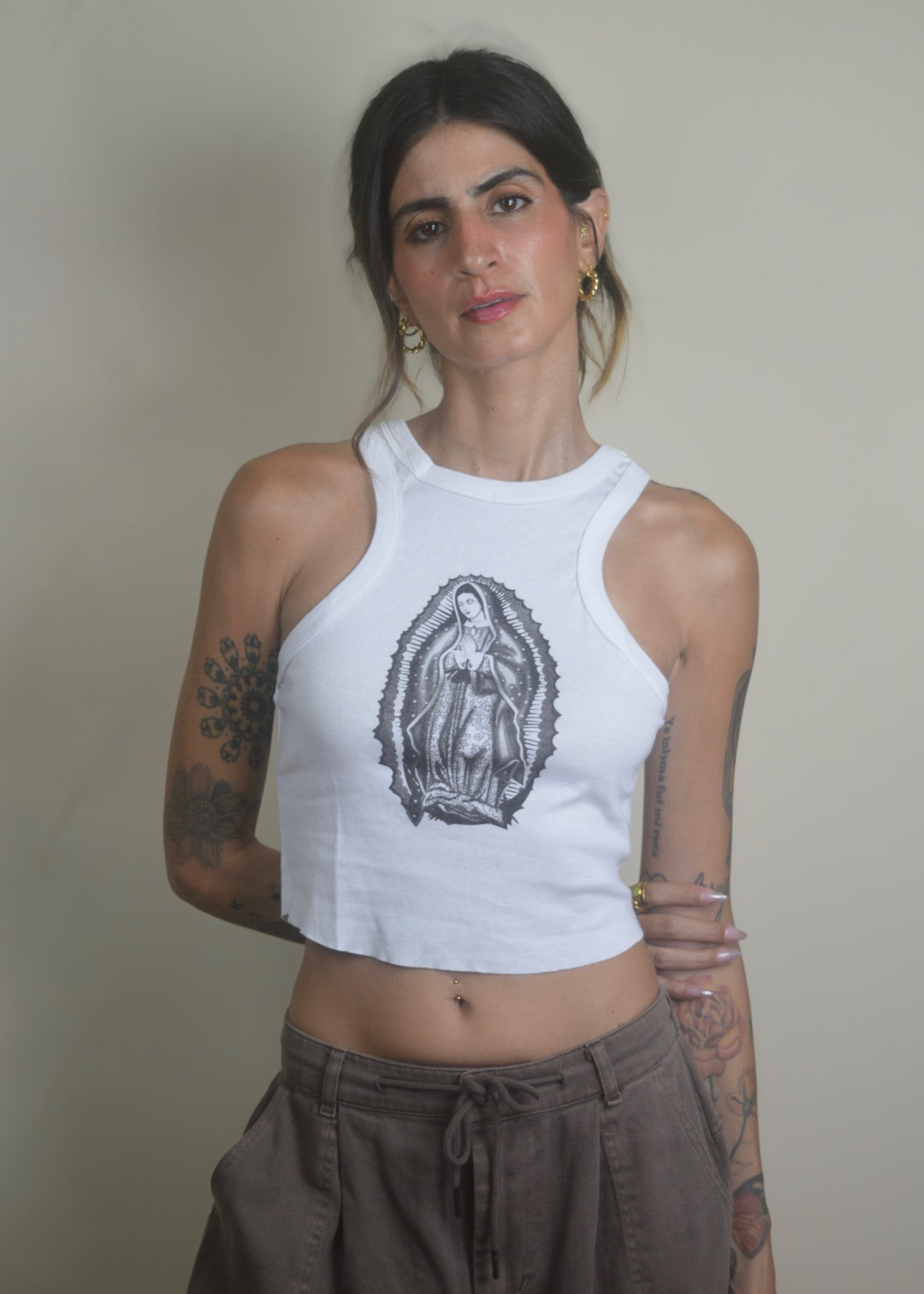 Ave Maria Ribbed Tank Top