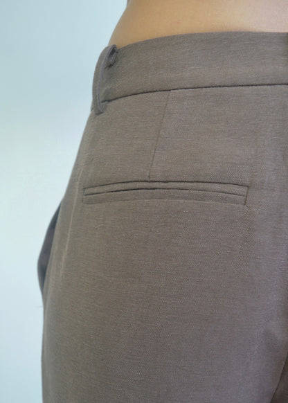 Chocolate Tailored Suit Set