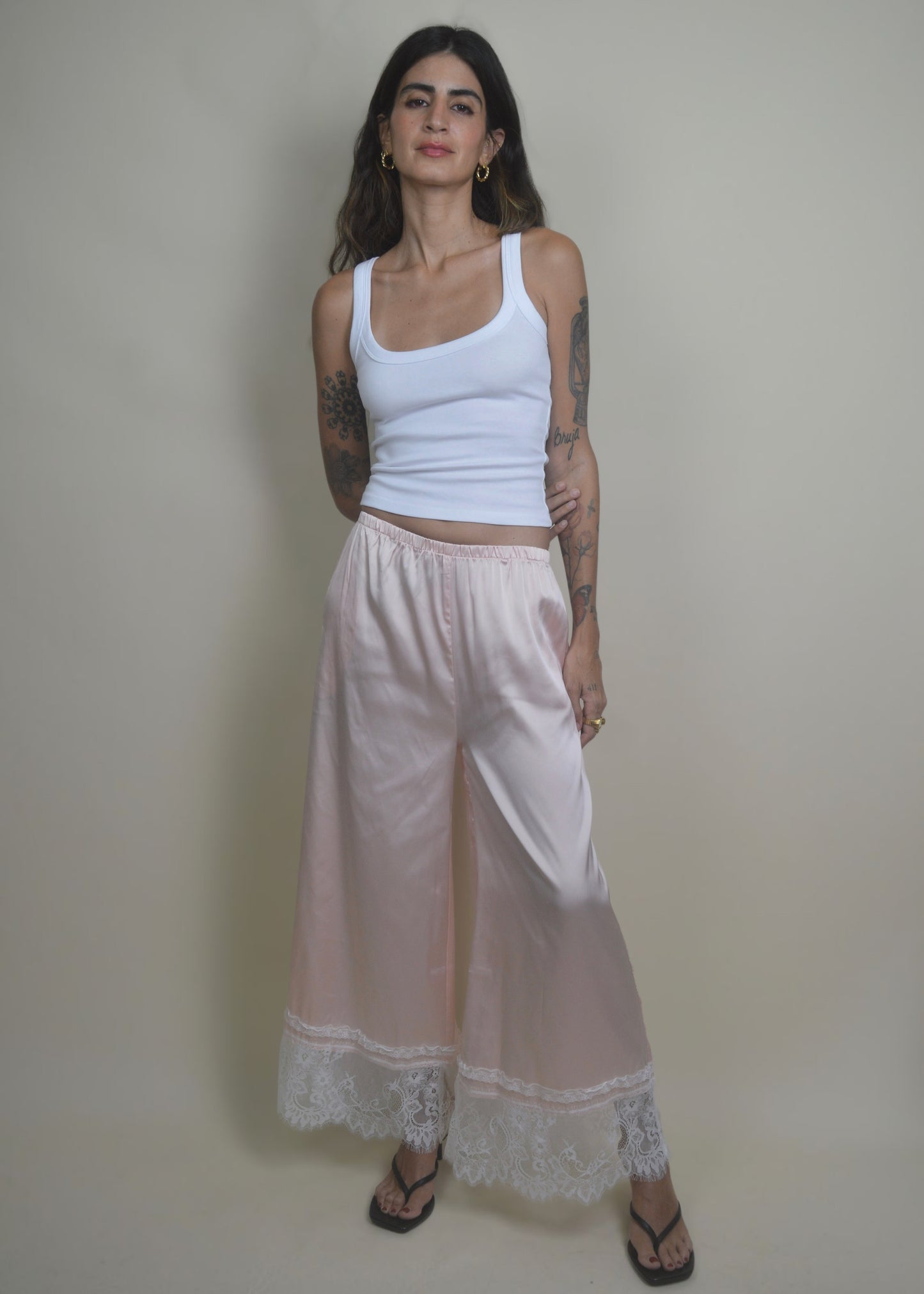 Rosé Lace Pant
