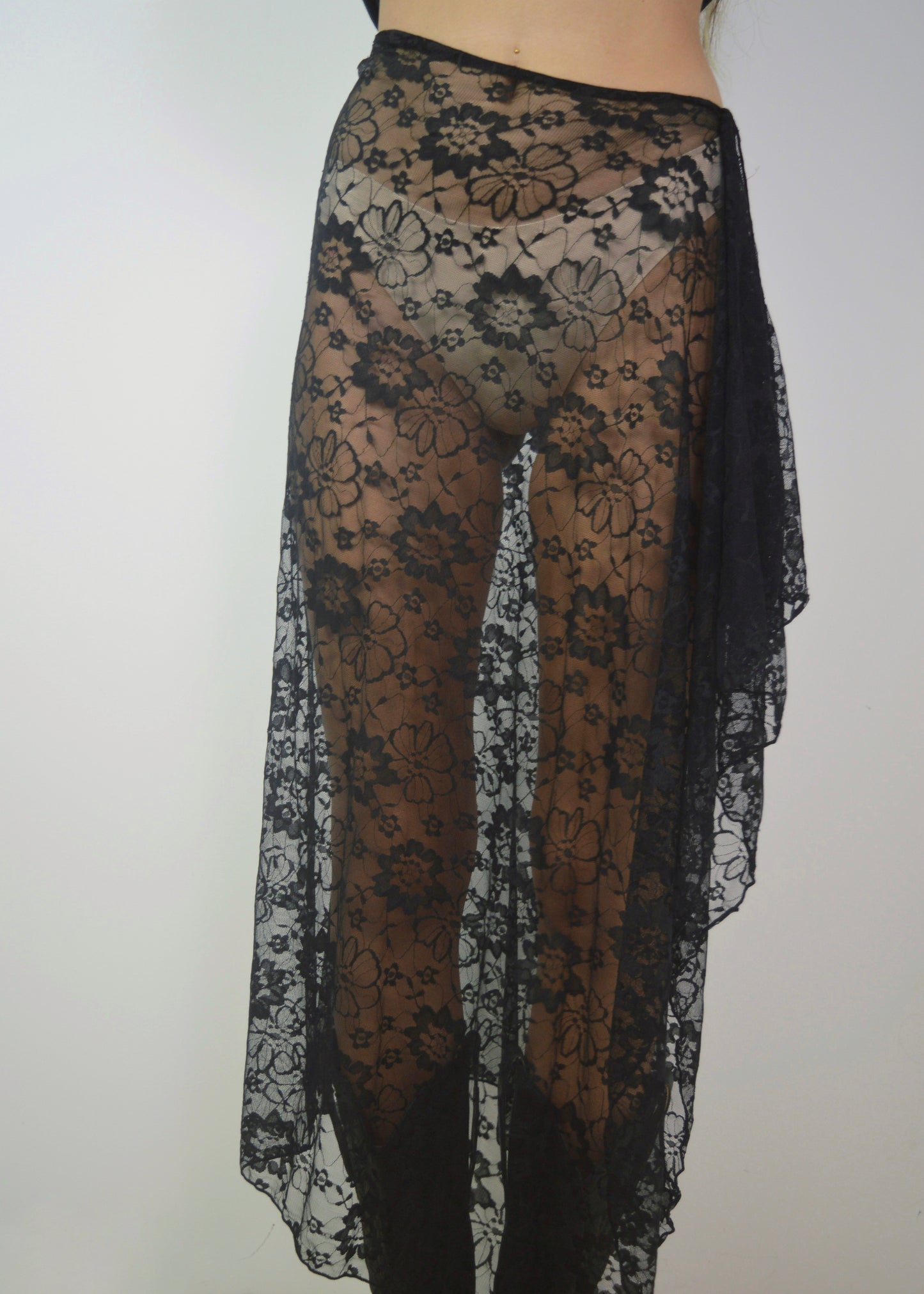 Asymmetrical Lace Skirt