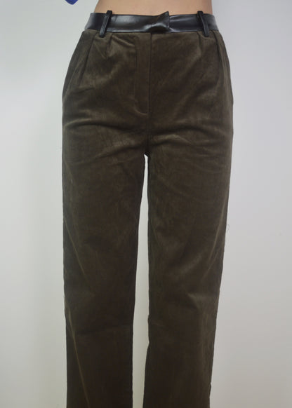 Contrast Corduroy Pant