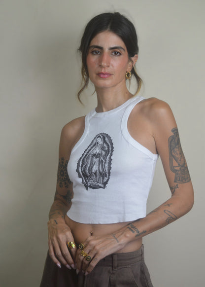 Ave Maria Ribbed Tank Top