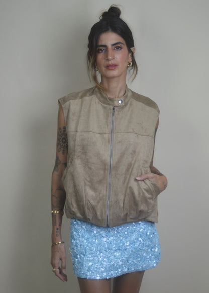 Suede Archive Vest