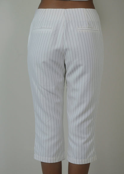 Pinstripe Capri Pant