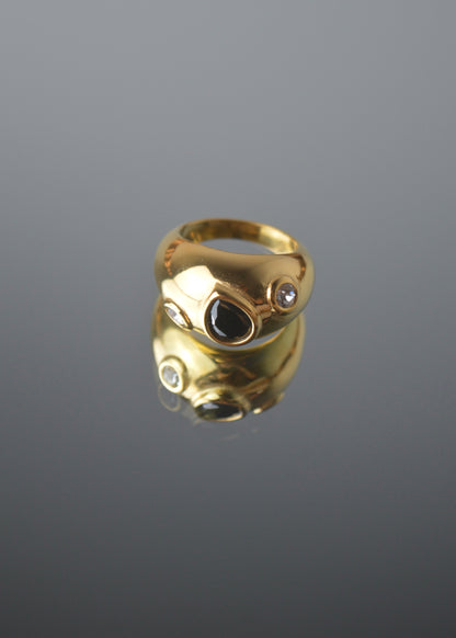 Black Drop Ring