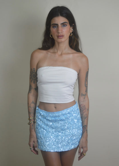 Sky Sequins Mini Skort
