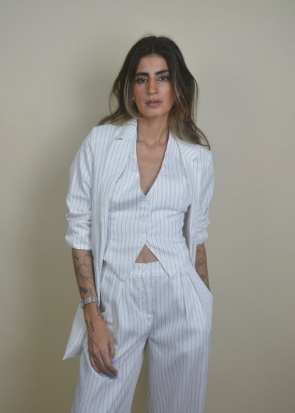 Striped Light Blazer Jacket