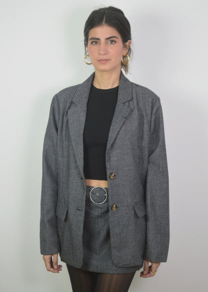 Charcoal Oversized Blazer