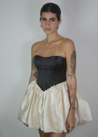 Sophia Two-Tone Corset Dress