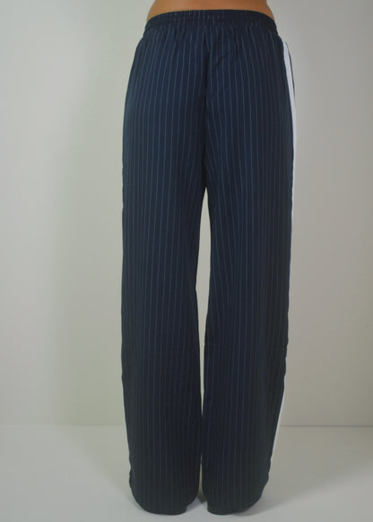Navy Striped Pant
