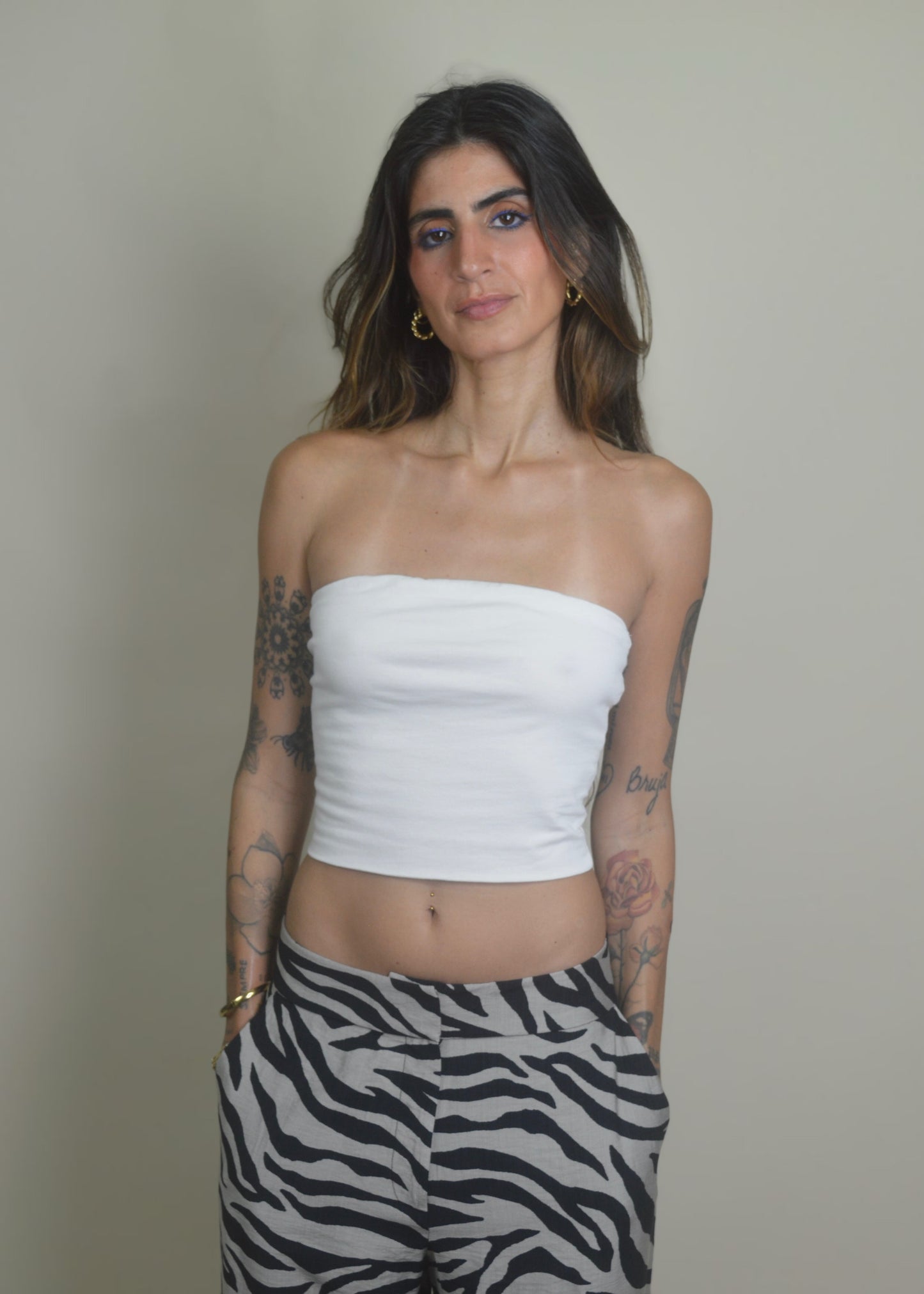 Ivory Basic Cotton Tube Top