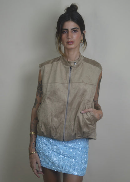 Suede Archive Vest