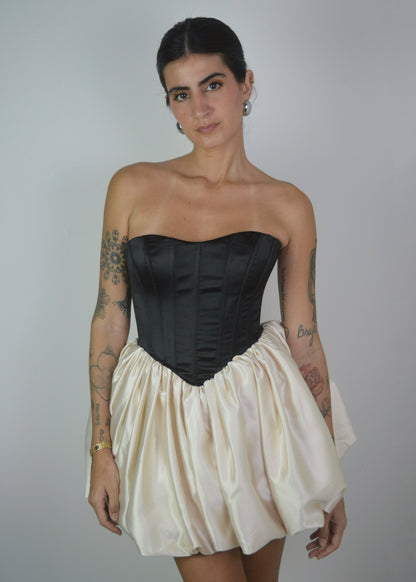 Sophia Two-Tone Corset Dress