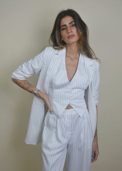 Striped Light Blazer Jacket